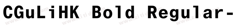 CGuLiHK Bold Regular字体转换